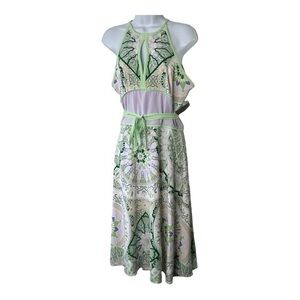 Eva Mendes for New York & Company Floral Dress in Green and Purple